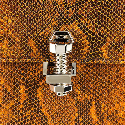 bolt bag snake pattern brown basic 3-2-8678439